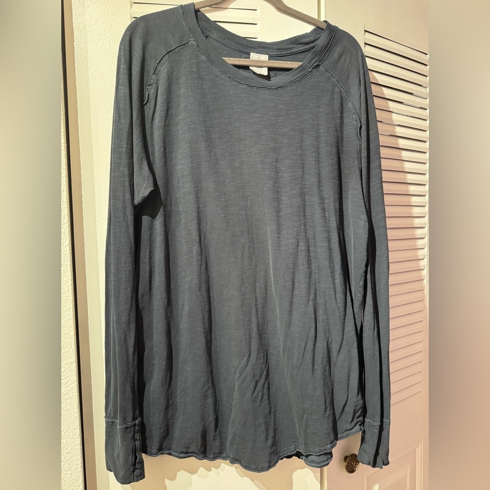 We The Free Long Sleeve Tee in Dusty Blue